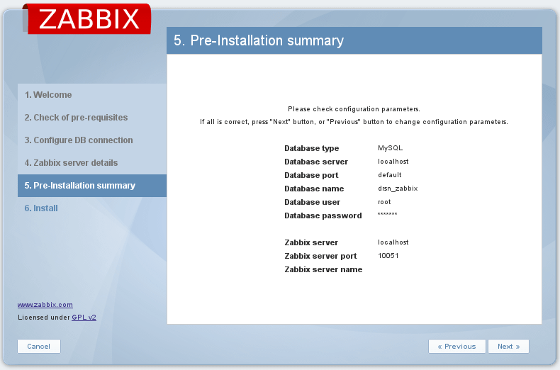 sumário zabbix