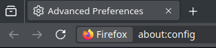 Firefox about:config